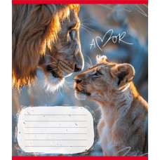 Зошит учнівський "Тварини" 012-500394K-5 в клітинку, 12 аркушів (959050) (012-500394K-5)