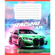 Зошит учнівський "Авто в диму" 036-580051L-3 у лінію, 36 аркушів (959057) (036-580051L-3)