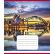 Зошит загальний "Міста в вогнях" 096-630107K-4 в клітинку, 96 аркушів (959063) (096-630107K-4)