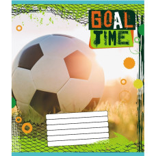 Зошит учнівський "М'яч" 012-510027C-2 в косу лінію, 12 аркушів (012-510027C-2)