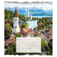 Тетрадь общая "Старый город" 096-630039K-3 в клеточку, 96 листов(096-630039K-3)