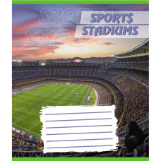 Зошит учнівський "Стадіон" 018-540260L-2 у лінію, 18 аркушів (959054) (018-540260L-2)