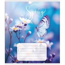 Зошит учнівський "Метелик весною" 018-530216K-5 в клітинку, 18 аркушів (018-530216K-5)