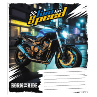 Тетрадь ученическая "Жизнь на скорости" 024-550283K-2 в клеточку, 24 листа(024-550283K-2)