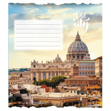 Зошит загальний "Старе місто" 096-630039K-1 в клітинку, 96 аркушів (096-630039K-1)