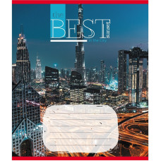 Зошит загальний "Захід сонця у місті" 096-630190K-1 в клітинку, 96 аркушів (096-630190K-1)