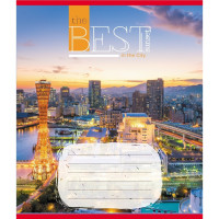 Зошит загальний "Захід сонця у місті" 096-630190K-5 в клітинку, 96 аркушів (096-630190K-5)