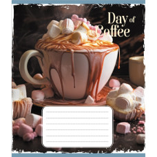 Тетрадь общая "День с кофе" 048-600193L-4 в линию, 48 листов (048-600193L-4)