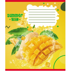 Зошит учнівський "Фрукти у воді" 024-550016K-4 в клітинку, 24 аркуші (024-550016K-4)