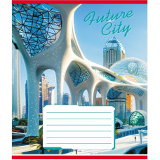 Тетрадь ученическая "Города будущего" 024-550177K-5 в клеточку, 24 листа(024-550177K-5)