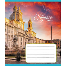 Тетрадь ученическая "Города Европы" 024-550207K-5 в клеточку, 24 листа(024-550207K-5)