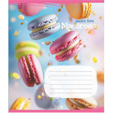 Зошит загальний "Макаруни" 048-590197K-4 в клітинку, 48 аркушів (048-590197K-4)