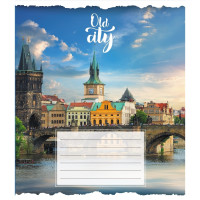 Тетрадь общая "Старый город" 096-630039K-5 в клеточку, 96 листов(096-630039K-5)