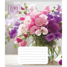 Тетрадь общая "Цветочная композиция" 048-600186L-5 в линию, 48 листов (048-600186L-5)