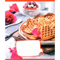 Тетрадь ученическая "Сладкие сердца" 012-500325K-3 в клетку, 12 листов (959050) (012-500325K-3)