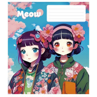 Зошит загальний "Kawaii" 048-3302L-5  у лінію, 48 аркушів (048-3302L-5)