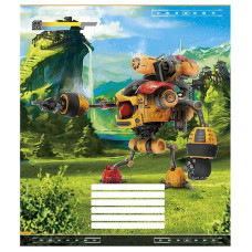 Тетрадь ученическая "Techno city" 012-2495L-5 в линию, 12 листов(012-2495L-5)