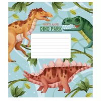 Зошит учнівський Dino park 012-3227K-2 в клітинку на 12 аркушів
