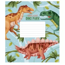 Зошит учнівський Dino park 012-3227K-2 в клітинку на 12 аркушів
