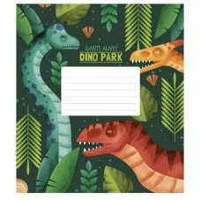 Зошит учнівський Dino park 012-3227K-5 в клітинку на 12 аркушів