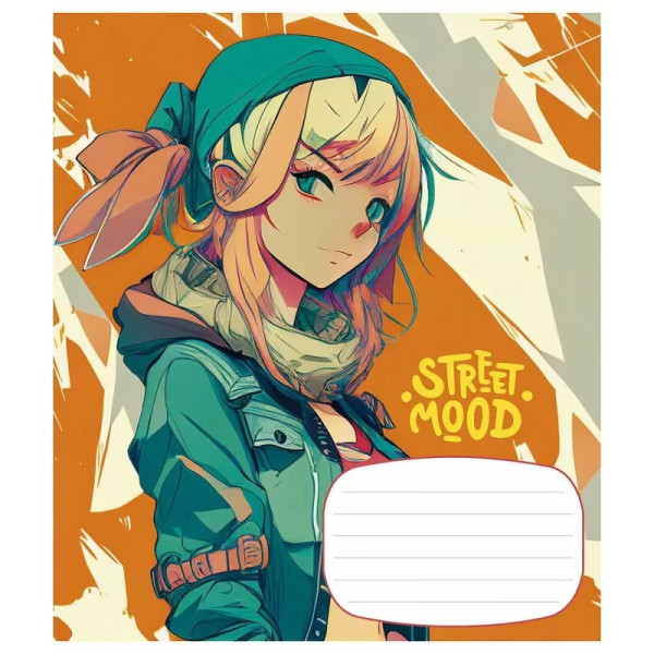 Зошит учнівський "Manga style" 018-3272K-2 в клітинку на 18 аркушів