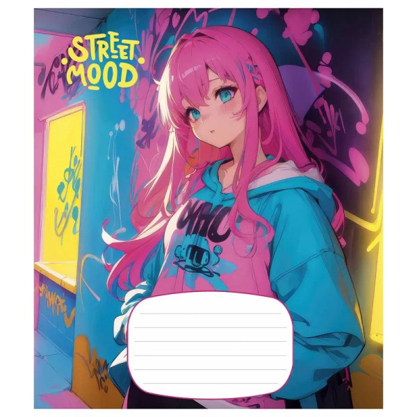 Зошит учнівський "Manga style" 018-3272K-3 в клітинку на 18 аркушів