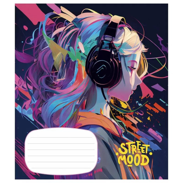 Зошит учнівський "Manga style" 018-3272K-5 в клітинку на 18 аркушів