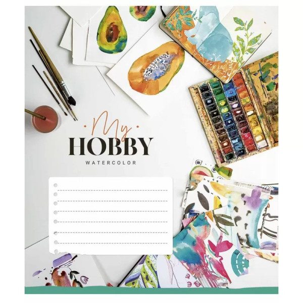 Зошит учнівський "My hobby" 018-3215K-3 в клітинку на 18 аркушів