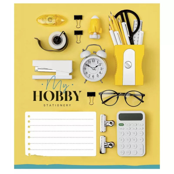 Зошит учнівський "My hobby" 018-3215K-4 в клітинку на 18 аркушів