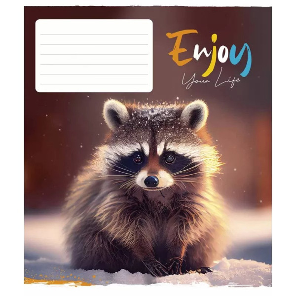 Зошит учнівський "Enjoy your life" 012-3252K-5 в клітинку на 12 аркушів