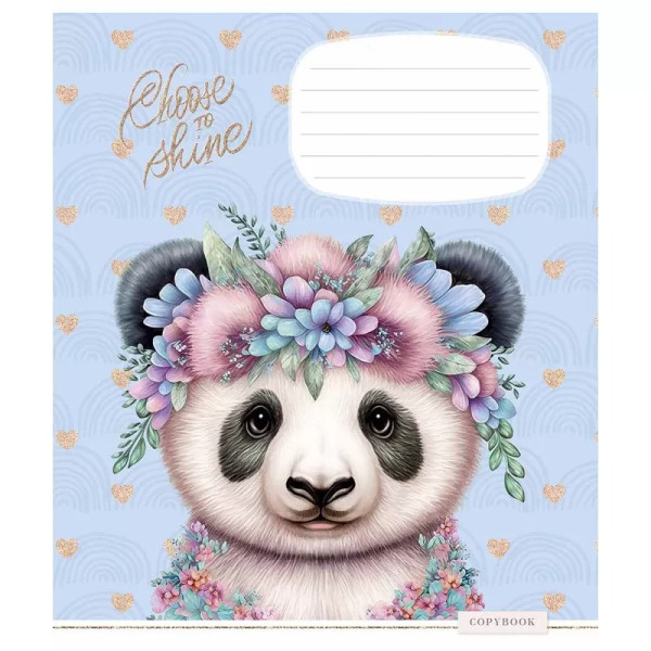 Зошит учнівський "Shiny friends" 012-3244K-1 в клітинку на 12 аркушів