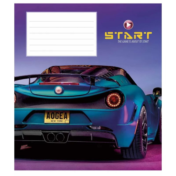 Зошит учнівський "Start the game" 012-3231L-5 у лінію, 12 аркушів