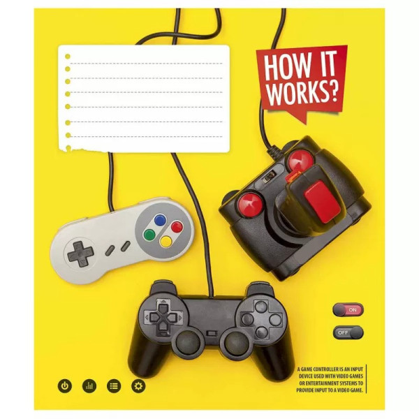 Зошит учнівський "How it works?" 024-3047K-1 у клітинку на 24 листи