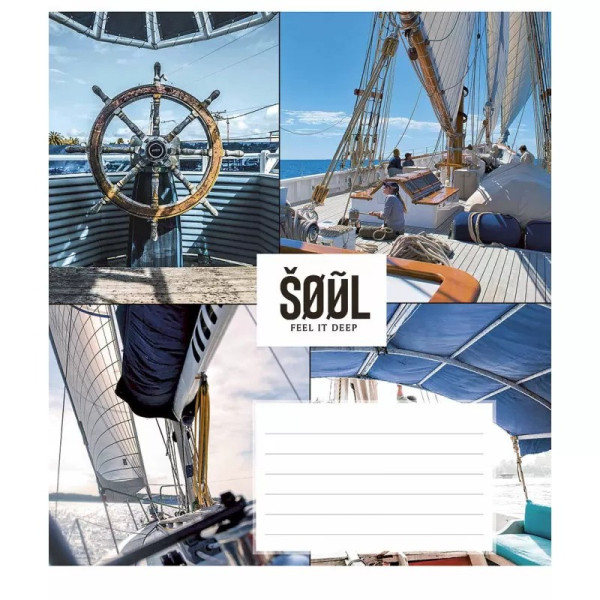 Зошит учнівський "Feel your soul" 024-3235K-5 в клітинку на 24 аркуші