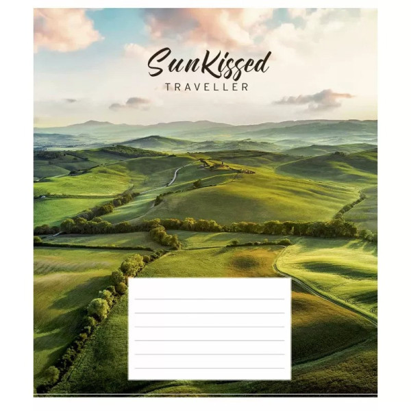 Зошит учнівський "Sun kissed" 024-3232K-3 в клітинку на 24 аркуші