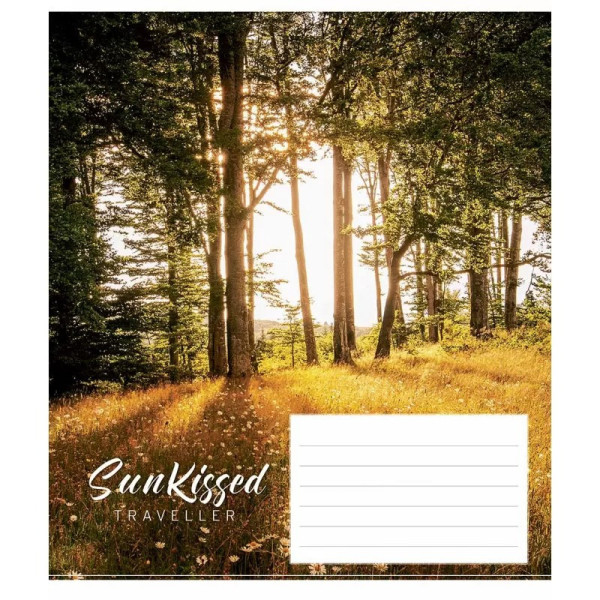 Зошит учнівський "Sun kissed" 024-3232K-4 в клітинку на 24 аркуші