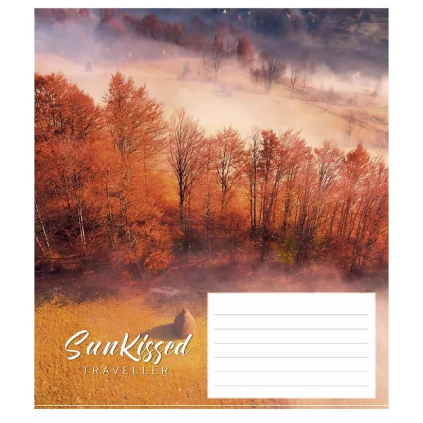 Зошит учнівський "Sun kissed" 024-3232K-5 в клітинку на 24 аркуші