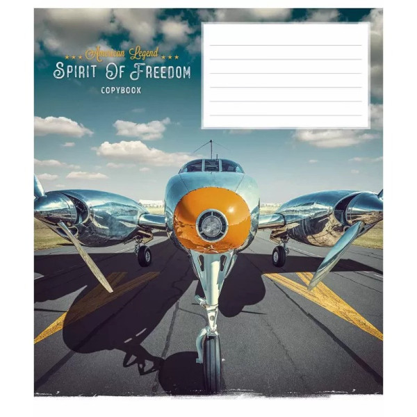 Зошит учнівський "Spirit of freedom" 024-3249K-1 в клітинку на 24 аркуші