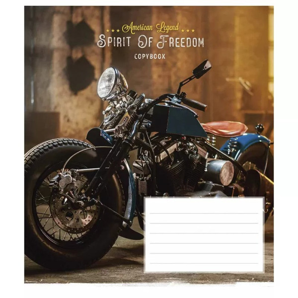 Зошит учнівський "Spirit of freedom" 024-3249K-2 в клітинку на 24 аркуші