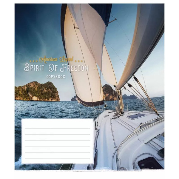 Зошит учнівський "Spirit of freedom" 024-3249K-4 в клітинку на 24 аркуші