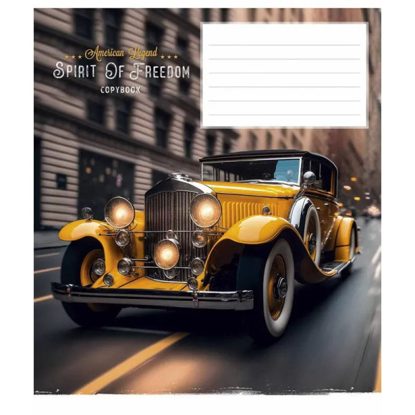 Зошит учнівський "Spirit of freedom" 024-3249K-5 в клітинку на 24 аркуші