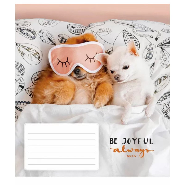 Зошит учнівський "Be joyful always" 018-3263L-3 у лінію, 18 аркушів