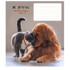 Зошит учнівський "Be joyful always" 012-3263K-2 в клітинку на 12 аркушів
