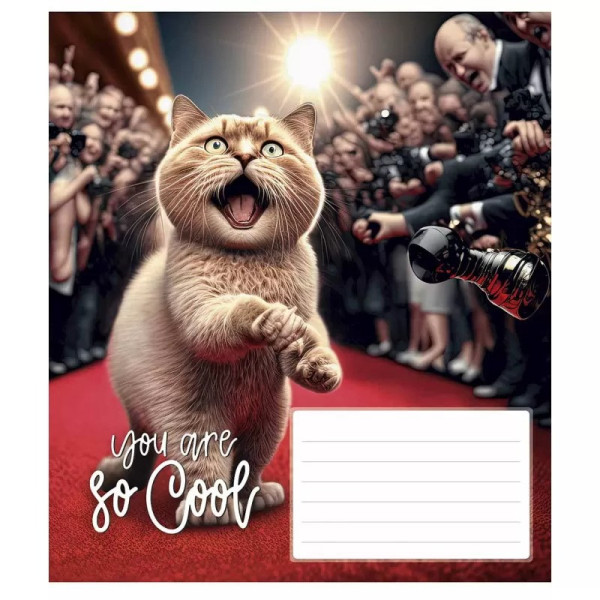 Зошит учнівський "You are so cool" 012-3241L-2 у лінію, 12 аркушів