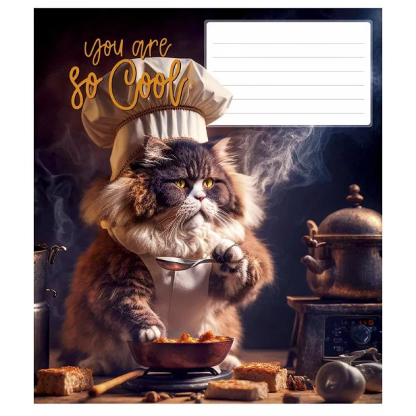 Зошит учнівський "You are so cool" 012-3241L-5 у лінію, 12 аркушів