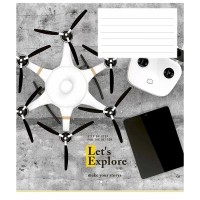 Зошит учнівський "Let's explore" 024-3222K-1 в клітинку на 24 аркуші