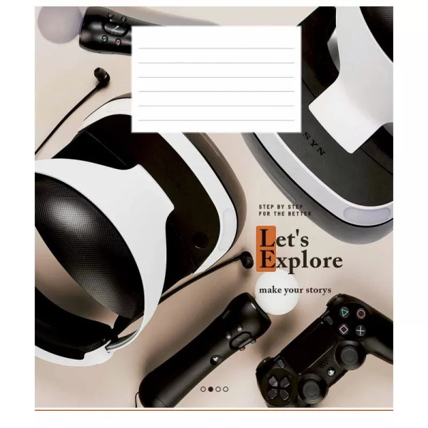 Зошит учнівський "Let's explore" 024-3222K-2 в клітинку на 24 аркуші