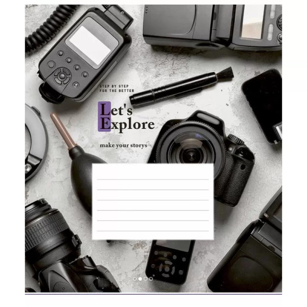 Зошит учнівський "Let's explore" 024-3222K-4 в клітинку на 24 аркуші