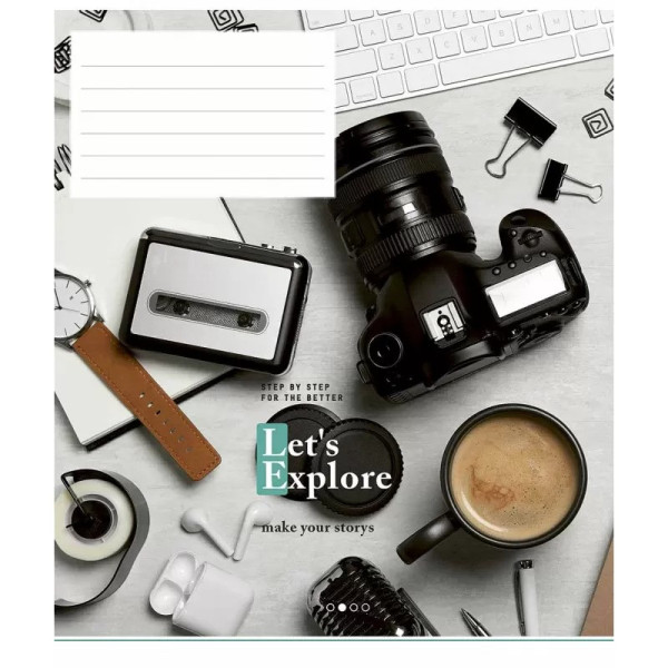 Зошит учнівський "Let's explore" 024-3222K-5 в клітинку на 24 аркуші