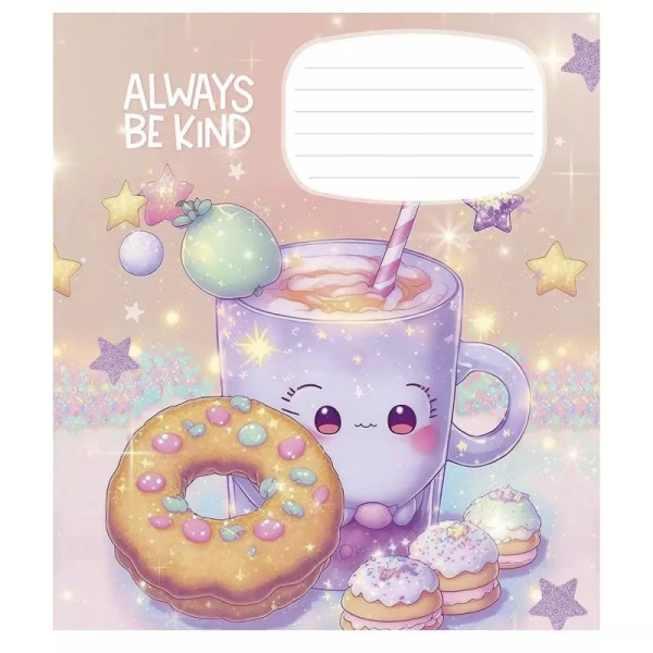 Зошит учнівський "Anime friends" 012-3265K-1 в клітинку, 12 аркушів